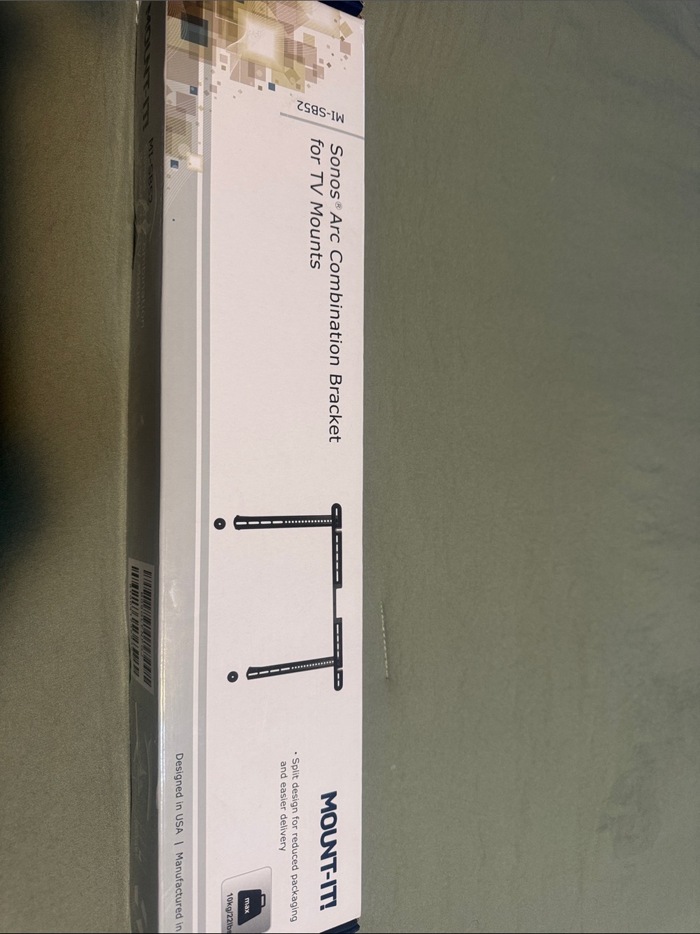 Black Sonos Arc Combination TV Mount Bracket